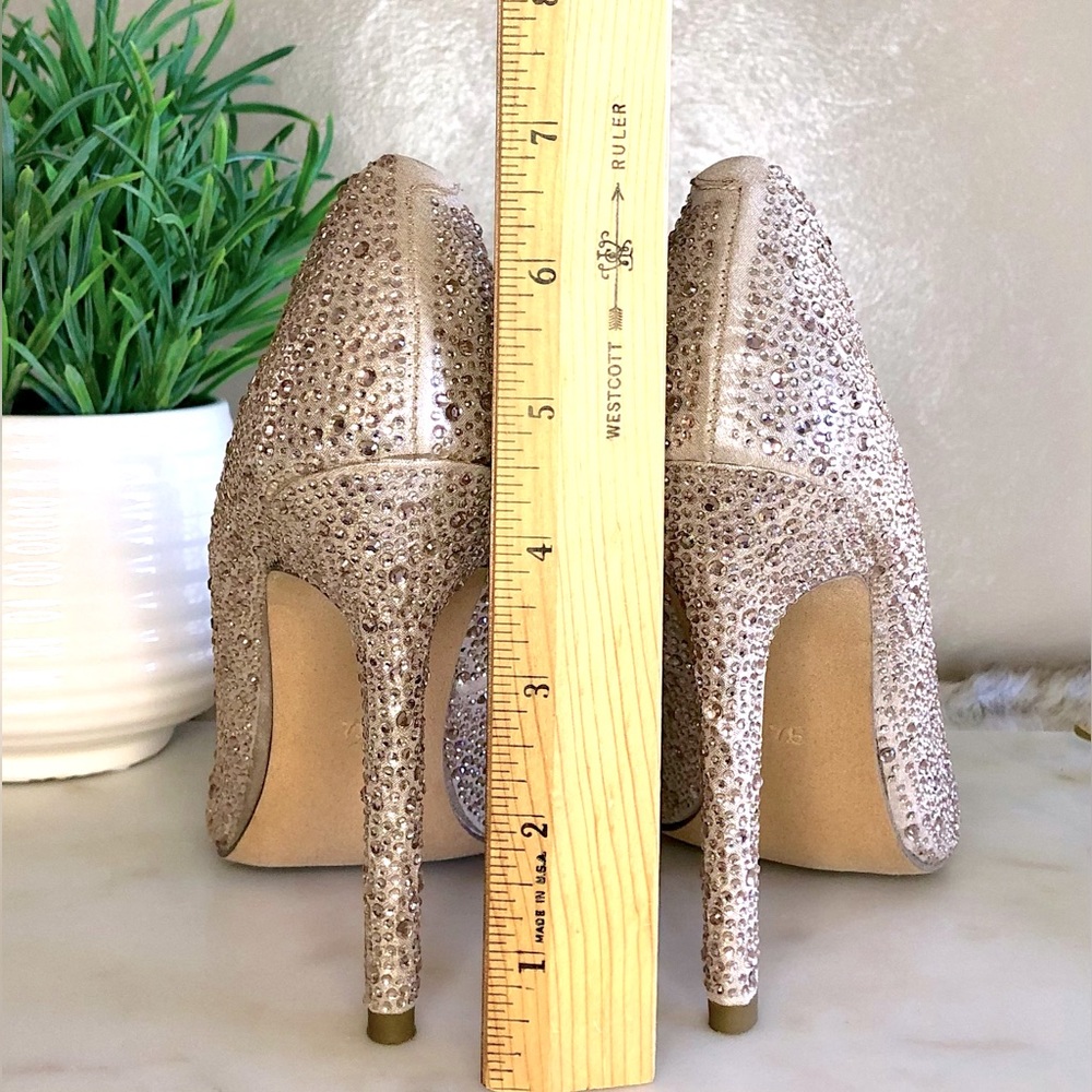 Diba Rose Gold / Blush Sparkly Heels, 7.5 - Picture 7 of 8